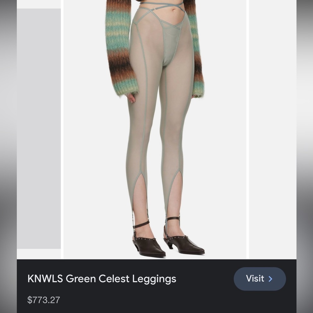 NEW Knwls green celest leggings size S